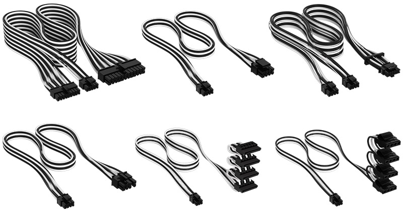 CORSAIR Premium Individually Sleeved Type-5 Cable Pro Kitシリーズ 製品画像