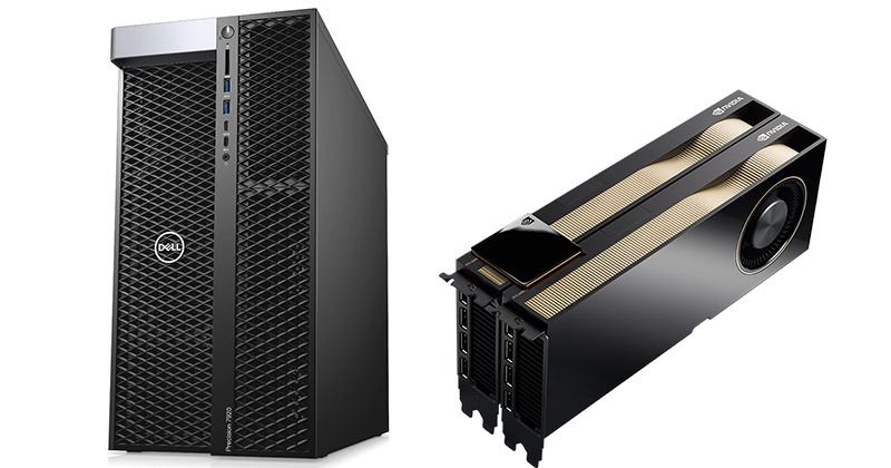 NVIDIA RTX A6000を最大2枚搭載し、データサイエンスからビジュアルコンピューティングまで幅広く対応可能なデル社製ワークステーション「Dell Precision 7920 Tower」を発売