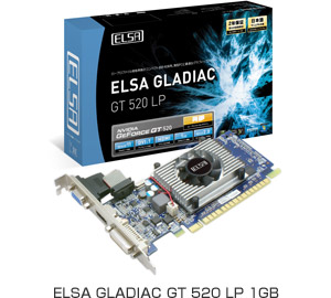 ELSA GLADIAC GT 520 LP 1GB製品画像