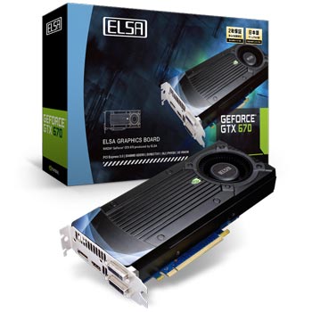 ELSA GEFORCE GTX 670 2GB 製品画像