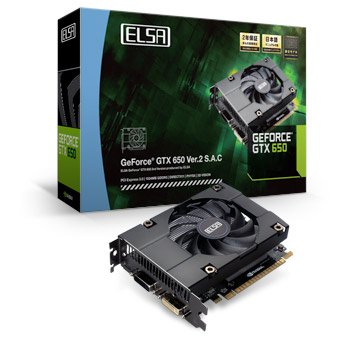 ELSA GEFORCE GTX 650 Ver.2 1GB S.A.C 製品画像