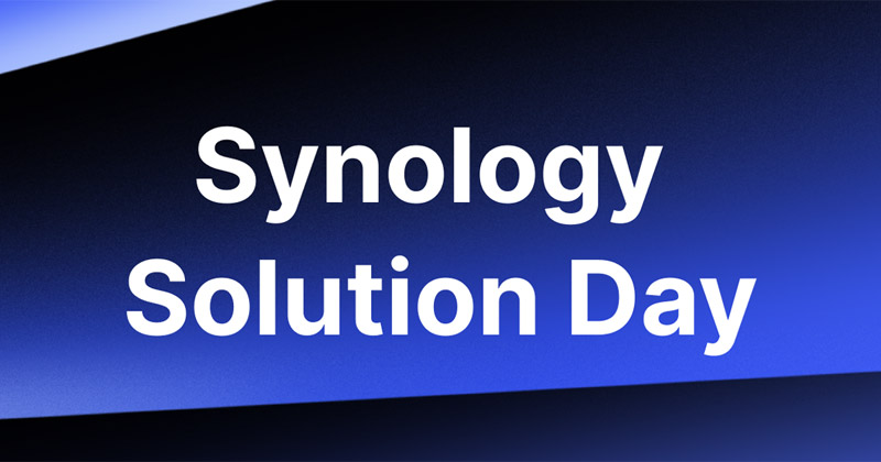 Synologyウェビナー「Synology Solution Day on Webinar」開催のお知らせ