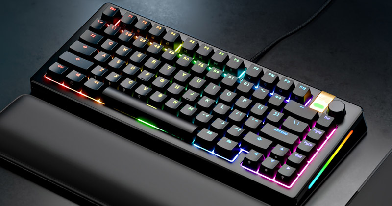Glorious GMMK 3シリーズキーボード、GMMK 3シリーズベアボーン、キースイッチ、キーキャップ 製品画像
