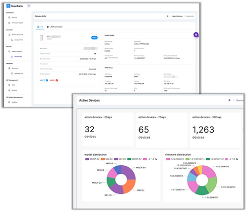 リモート管理機能「Linksys Guardians」（仮称）