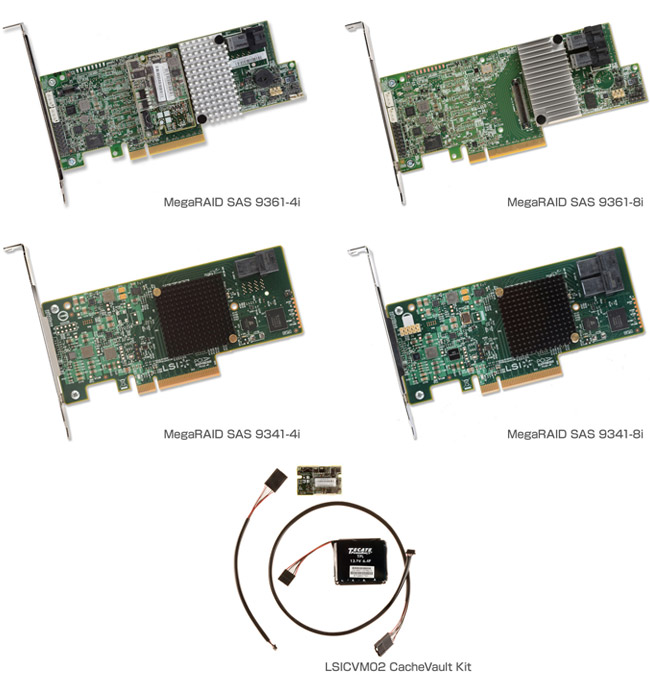 LSI MegaRAID SAS 9300シリーズ 製品画像