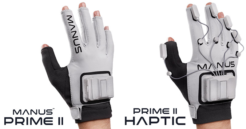 Manus VR Manus Prime II、Manus Prime II Haptic 製品画像