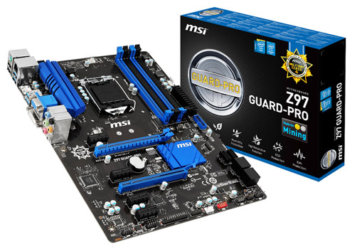 Intel Z97チップセットを搭載したMSI製ATXマザーボード「Z97 GUARD-PRO