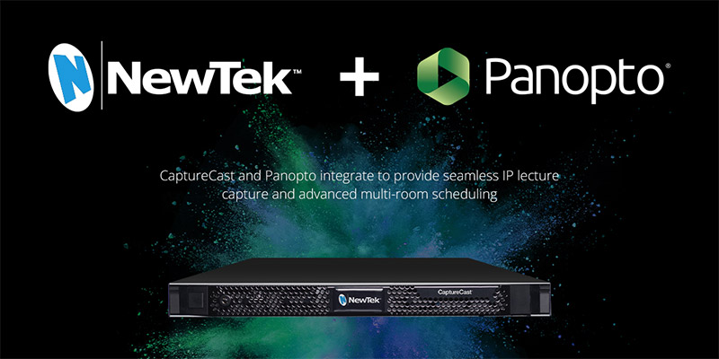 NewTek社、Panopto社とCaptureCastに関するテクニカルパートナーシップを締結