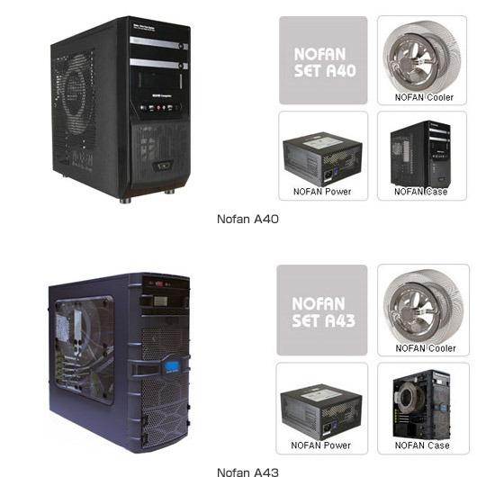 「Nofan A40」「Nofan A43」製品画像
