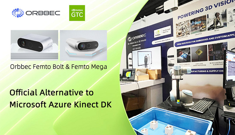 Orbbec社、NVIDIA GTC 2024にて3Dビジョンカメラ「Femto Bolt」および「Femto Mega」を展示