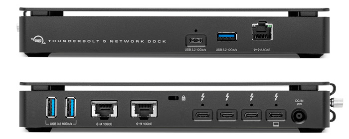 OWC Thunderbolt 5 Dual 10GbE Network Dock 製品画像