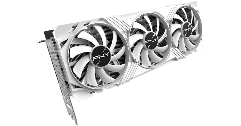 GeForce RTX 4070 Tiを搭載するPNY社製グラフィックボード、「PNY GeForce RTX 4070 Ti 12GB VERTO LED 3FAN White Edition」を発表