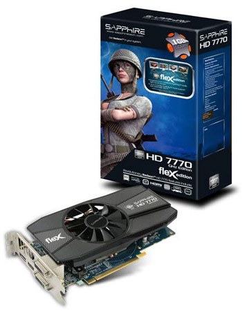 FLEX HD7770 GHZ EDITION 1G GDDR5 PCI-E DL-DVI-I+SL-DVI-D / HDMI / DP 製品画像