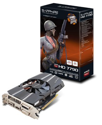 HD7790 1G GDDR5 PCI-E DL-DVI-I+DL-DVI-D / HDMI / DP 製品画像