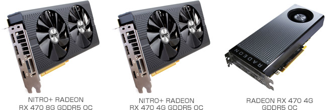 SAPPHIRE RADEON RX 470シリーズ 製品画像