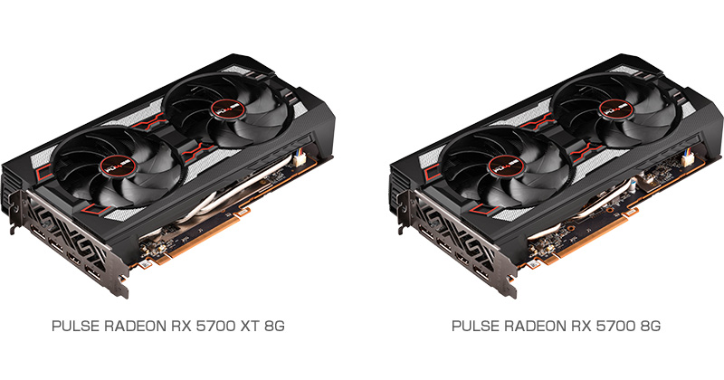 SAPPHIRE PULSE RADEON RX 5700 XT 8G、PULSE RADEON RX 5700 8G 製品画像