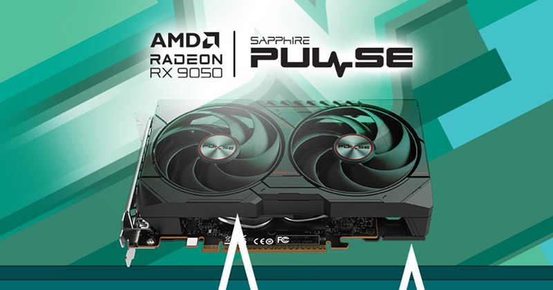 SAPPHIRE PULSE Radeon RX 9050 GAMING 8GB 製品画像