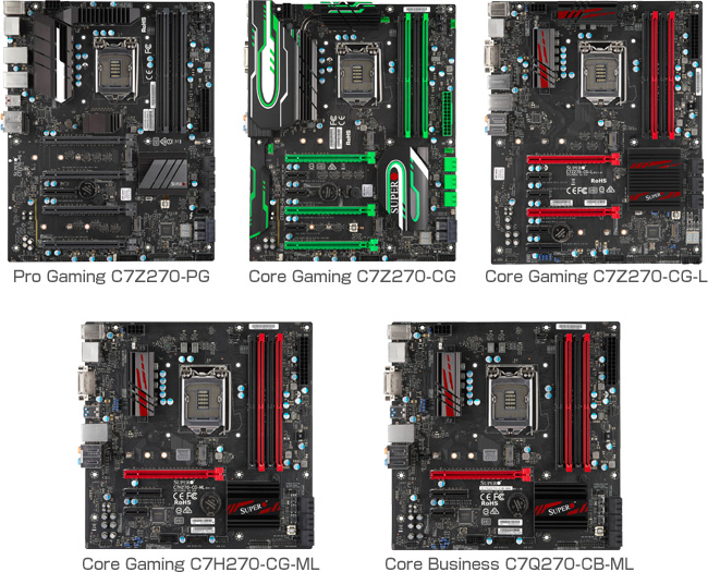 SuperO Kaby Lake世代マザーボード 製品画像