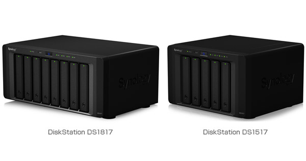 Synology DiskStation DS1817、DS1517 製品画像