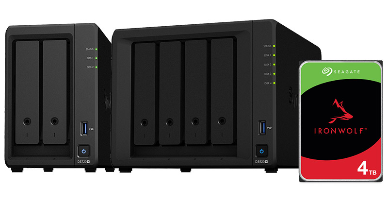 Synology DS920+ NAS安心パックPro、DS720+ NAS安心パックPro 製品画像