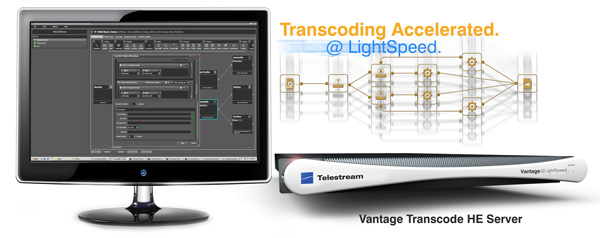 Telestream社、OTT (Over The Top) など配信に特化したビデオトランスコーダー「Vantage Transcode HE server」を発表