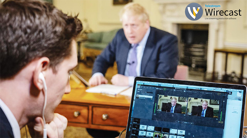 イギリス政府、動画配信にTelestream社のWirecastを活用