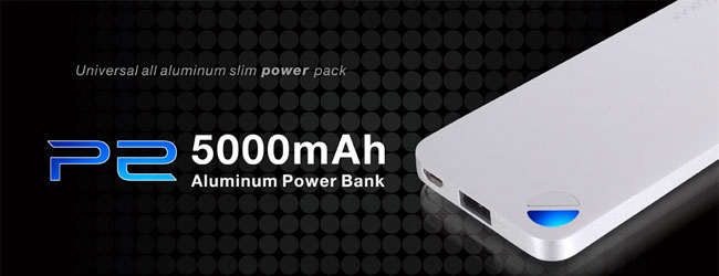 LUXA2 P2 5000mAh Aluminium Portable Battery 製品画像