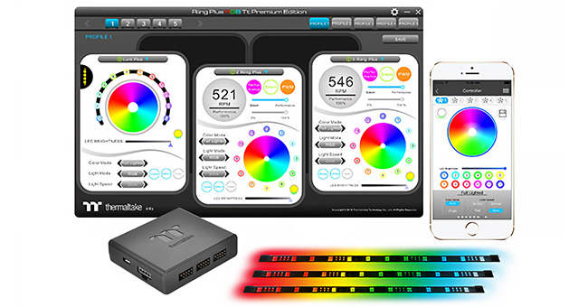 Thermaltake Pacific Lumi Plus LED Strip 3Pack 製品画像