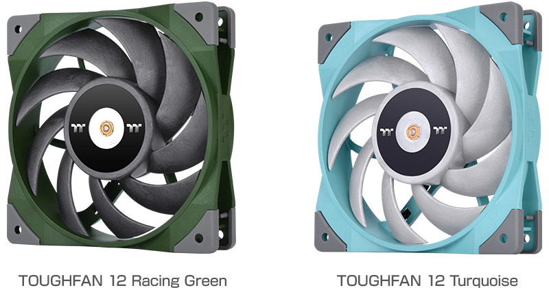 Thermaltake TOUGHFAN 12 Racing Green、Turquoise 製品画像