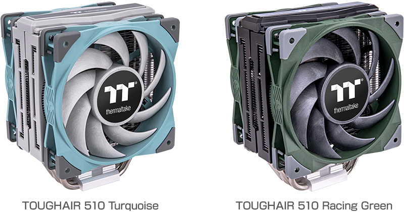 Thermaltake TOUGHAIR 510 Turquoise/Racing Green 製品画像