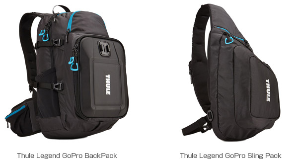 Thule Legend GoPro BackPack、Thule Legend GoPro SlingPack 製品画像