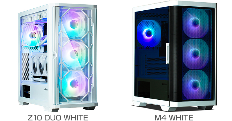 ZALMAN Z10 DUO WHITE、M4 WHITE 製品画像