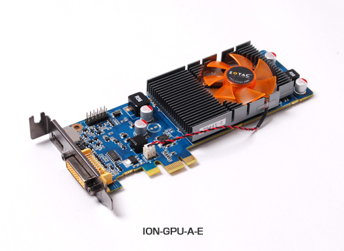 GT218を搭載、PCI Express x1対応グラフィックスION-GPU-A-E