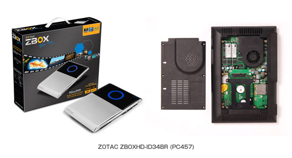 ZOTAC社製、インテル® Atom™プロセッサー、NVIDIA ION™チップセット搭載、Blu-rayドライブ内蔵のベアボーンおよびMini-PCの2製品