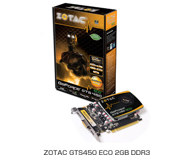 ZOTAC GTS450 ECO 2GB DDR3製品画像