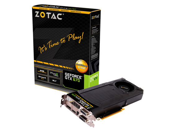 ZOTAC GeForce GTX 670 製品画像