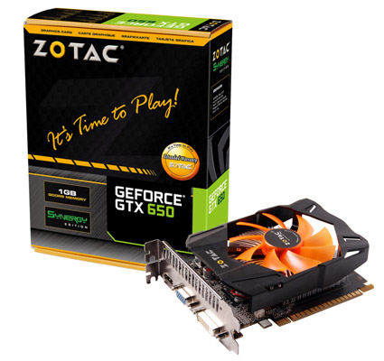 ZOTAC GeForce GTX 650 1GB REV2 製品画像