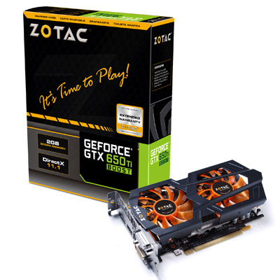 ZOTAC GTX 650 Ti Boost 2GB DDR5 製品画像