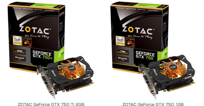 ZOTAC GTX 750 ti　2GD5 GDDR5　gtx750ti　グラボ