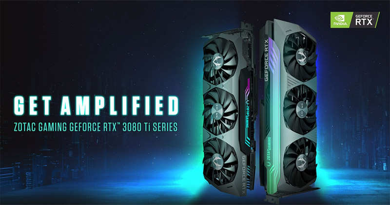 ZOTAC GAMING GeForce RTX 3080 Ti Trinity、ZOTAC GAMING GeForce RTX 3080 Ti AMP Holo 製品画像