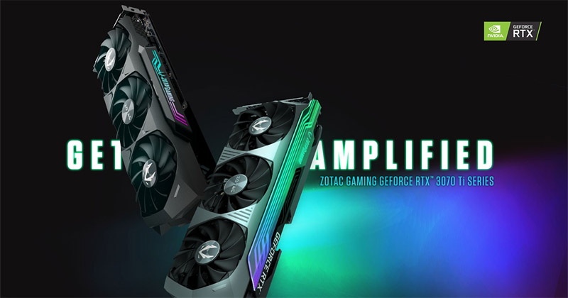 ZOTAC GAMING GeForce RTX 3070 Ti Trinity、ZOTAC GAMING GeForce RTX 3070 Ti AMP Holo 製品画像