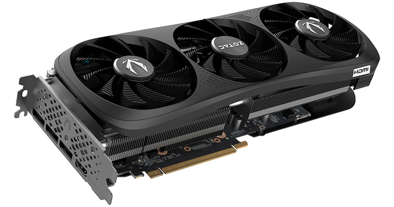 ZOTAC GAMING GeForce RTX 4070 Ti SUPER Trinity Black Edition 16GB 製品画像