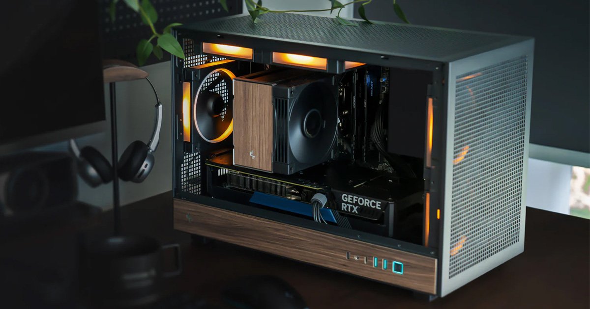 未開封 Deepcool CH260 WOOD 木目調デザイン ミニPCケース DeepCool社製、木目調デザインのミニタワー型PCケース「CH260 WOOD」を