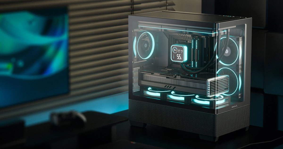 DeepCool社製、ピラーレスデザインのミニタワー型PCケース「CG380U 3F