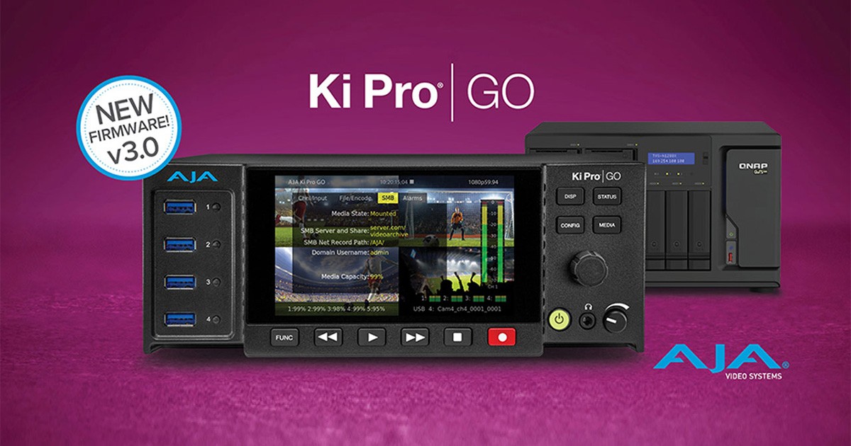 AJA Video Systems社、Ki Pro GO ファームウェア v3.0を発表 | 株式 