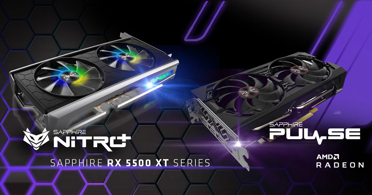 RADEON RX 5500 XTを搭載する、SAPPHIRE社製グラフィックボード3製品を