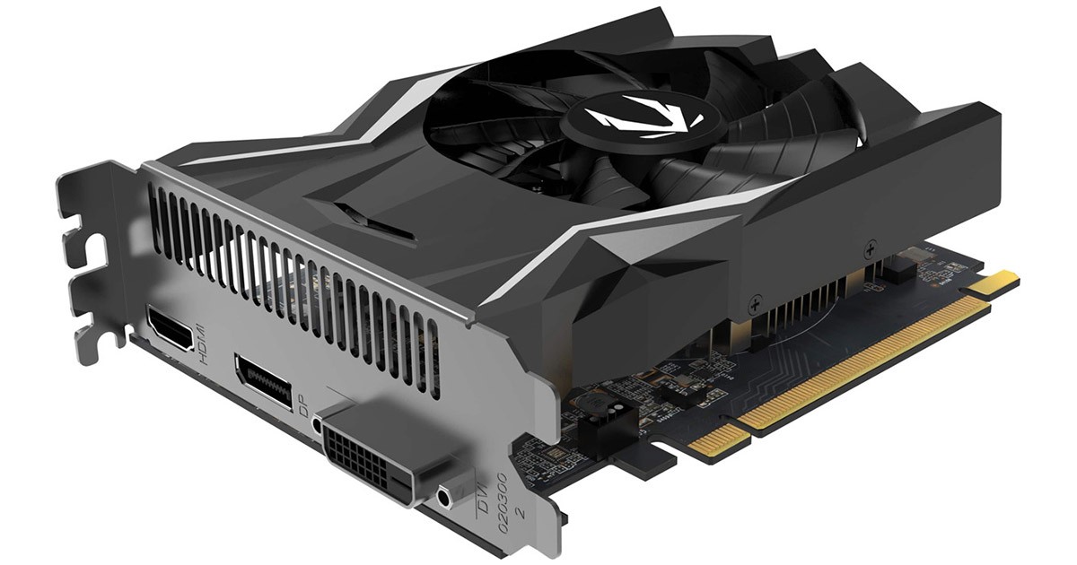 GDDR6メモリを採用する省スペースモデルのGeForce GTX 1650搭載