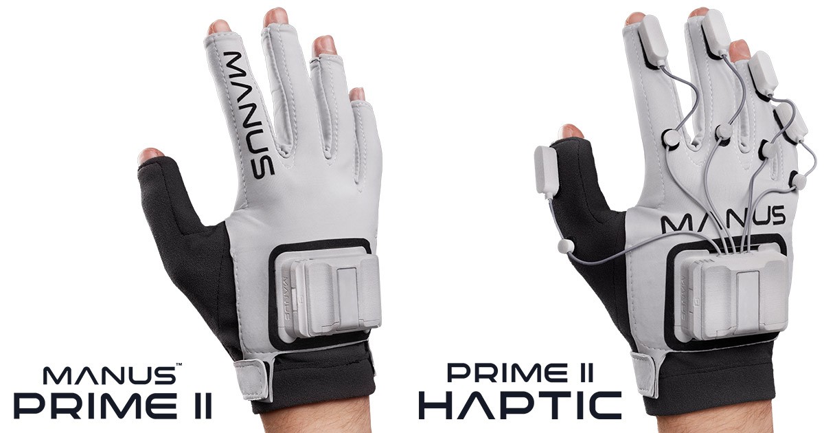 Manus VR社製のグローブ型VRデバイス「Manus Prime II」シリーズの 