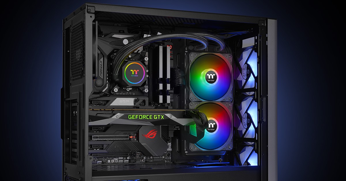 Thermaltake TH360 ARGB Sync Snow Edition 簡易水冷CPUクーラー ARGB