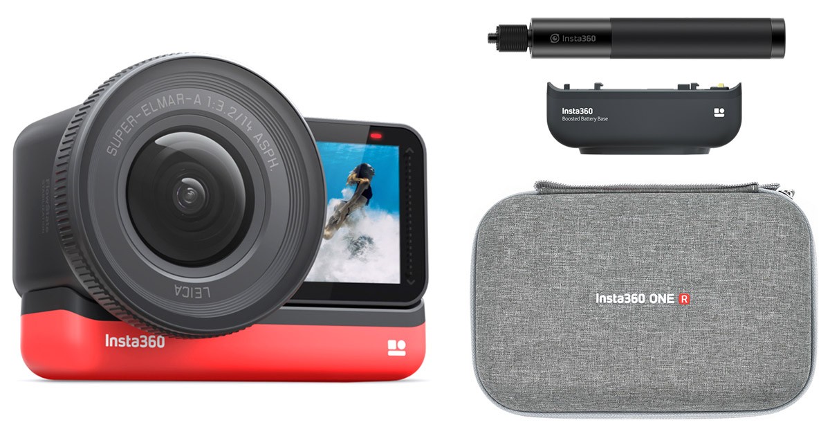 Insta360ブランド製、アクセサリ3種をバンドルした小型アクション 
